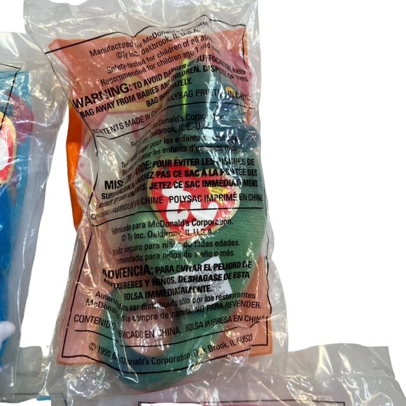 1999 McDonalds Ty Teeny Beanie Baby Full Set 12 Factory Sealed Tags Plush Stuffy - Picture 7 of 13